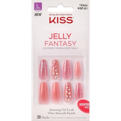 KISS Gel Fantasy Jelly umělé nehty 28 ks – Zboží Dáma