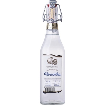 Chateau Selešťany Hontianska parádna Borovička 45% 0,5 l (holá láhev)