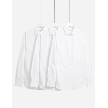 Marks & Spencer Комплект от три мъжки бели ризи Marks & Spencer Marks & Spencer | Byal | МЪЖЕ | M