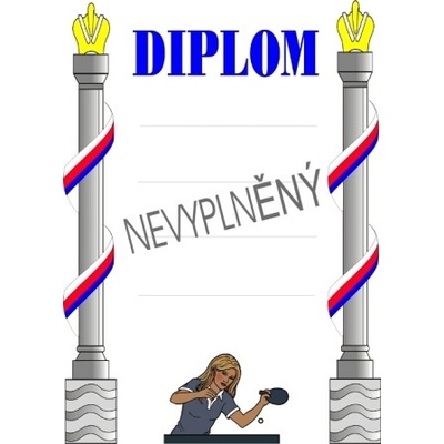 VIZINGR Ping pong diplom A4 č.31