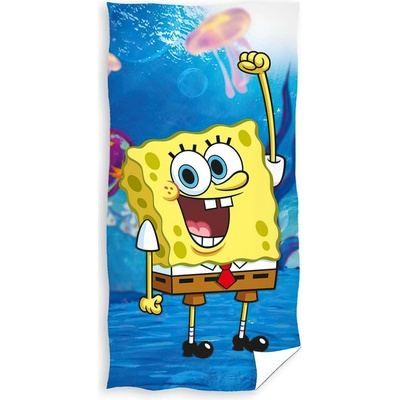 Carbotex Dětská plážová osuška veselý SpongeBob 70 x 140 cm – Zboží Dáma