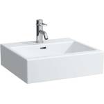 Laufen Living - Умивалник 50x46 см, с 3 отвора за смесител, бял H8174310001081 (H8174310001081)