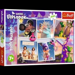 Trefl Puzzle - 200 - Adventures of the Diplodocus Dragon Trefl 13322