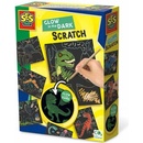 SES Vyškrabávacie obrázky dinosaury svietiace v tme