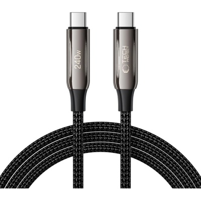 Tech-Protect 99239 USB, Typ-C 240W, 2m, černý