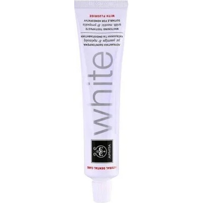 APIVITA Избелваща паста за зъби 98% натурални съставки с Прополис , Apivita White Mastic & propolis Toothpaste 75ml