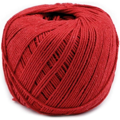 Bavlněná příze macrame Ø2-2,5 mm rozčesávací Varianta: 6 červená, Balení: 1 ks 47282/109633/238980