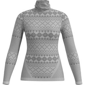 Löffler Дамско синтетично термобельо Löffler Women's Rollneck L/S Transtex Warm RETR'X Synthetic base layer - Grey Melange - размер 32/34 (EU) (114-3687-0111)