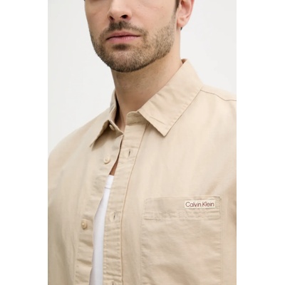 Calvin Klein Ленена риза Calvin Klein Jeans (J30J327296)