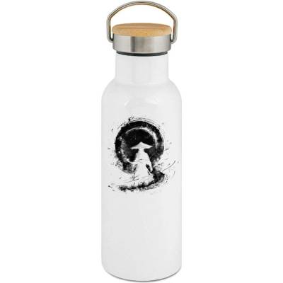123TRIKO termoska Osamělý válečník, V2, černý tisk 500 ml vtipné
