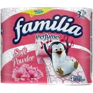 Familia jтоалетна хартия 4бр-розова (ф-8329)