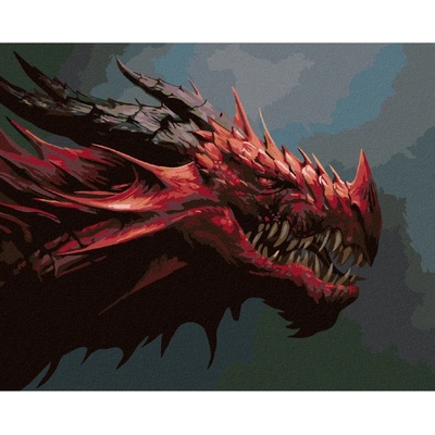 Zuty Malování podle čísel ČERVENÝ DRAK
