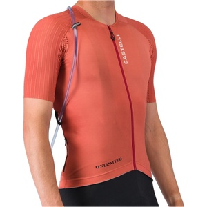 Castelli Фланелка с къс ръкав за колоездене Castelli Unlimited Pro 2 Jersey Cycling jersey - Paprika (056-3893-0212)