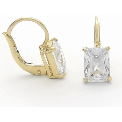 Šperk Holíč zlaté náušnice s kamienkami ZN6