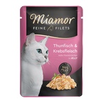 Miamor фини филенца - Пауч за израснали котки с риба тон и рак 100 гр