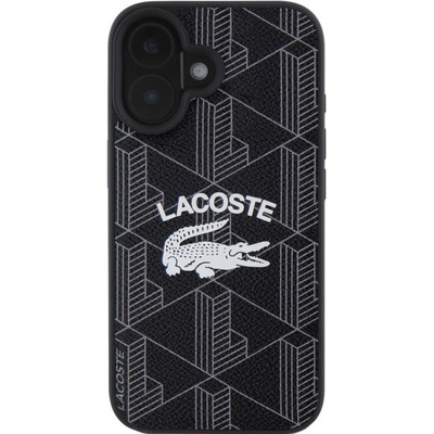 Lacoste Blend Monogram kryt s MagSafe pre iPhone 16 - čierny 57983122382