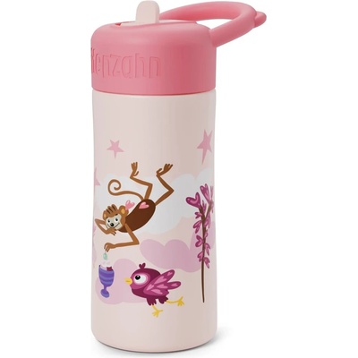Affenzahn Детска бутилка за вода Affenzahn Kid's Edelstahl Trinkflasche Water bottle - Fabelhafte Fantasiewelt - размер 0, 43 l (533-2362-0111)