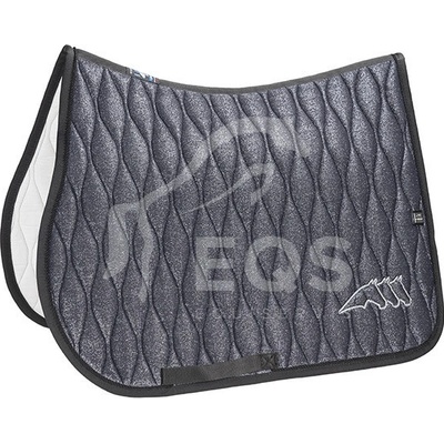 Equiline Podsedlová dečka Diamac Logo black lurex