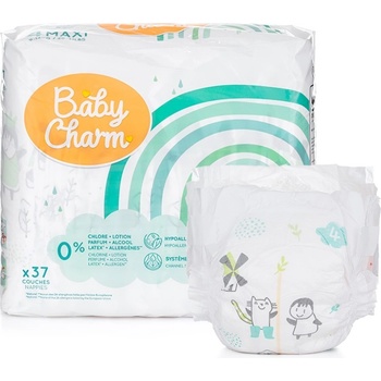 Baby Charm Super Dry Flex 4 Maxi 9-14 kg 37 ks