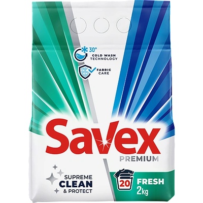 Savex прах за парне Fresh 2кг, 20 пранета (s-f-20/2)