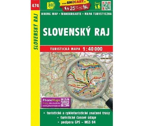Mapa Slovenský raj