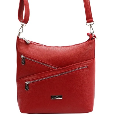 Kožená crossbody kabelka GK87 Červená
