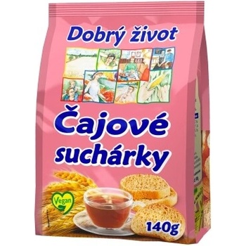Dobrý Život Čajové sucháriky 140 g