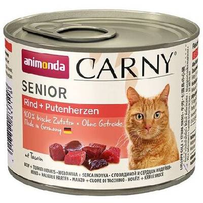 ANIMONDA konzerva CARNY Senior - hovädzie + morčacie srdce 200g