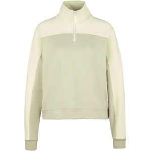 Stoic Дамски вълнен пуловер Stoic Women's MerinoFleece335 MMXX. Lulea Half zip Merino jumper - Birch White / Stone Grey - размер XL (105-5558-0315)