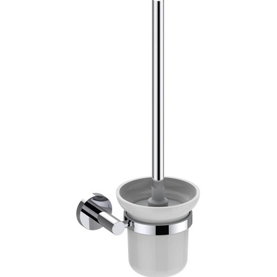 Sapho X-Round WCštětka nástěnná s držákem mléčné sklo chrom XR323