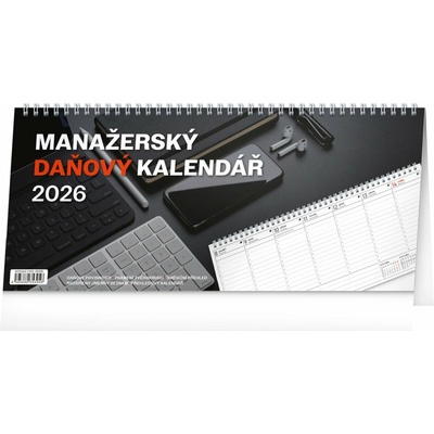 NOTIQUE Stolový Manažérsky daňový 33 x 14,5 cm 2025