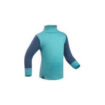 Lugik detské spodné tričko z vlny merino Meriwarm na lyžovanie a sánkovanie modrá