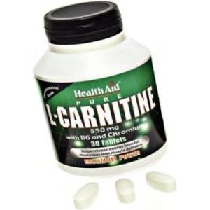 HEALTHAID ХЕЛТ ЕЙД Л-КАРНИТИН 550 МГ. 30 ТБ. / health aid l carnitine 550mg 30tab