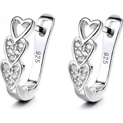 Majya stříbrné náušnice DAYLIN 10172