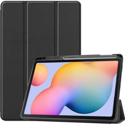 Gigapack Samsung Tab S6 Lite 10.4 LTE GIGAPACK Tok стоящ, с кожен ефект, активен FLIP, държач за моливи, ЧЕРЕН GP-96603 (GP-96603)