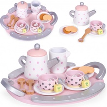 EcoToys Drevená čajová súprava 15 prvkov ECOTOYS