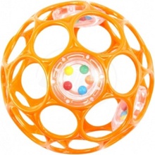 Bright Starts OBALL RATTLE 10 cm Oranžová