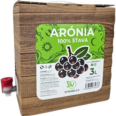 Vitanella Arónia 100% ovocná šťava 3 l