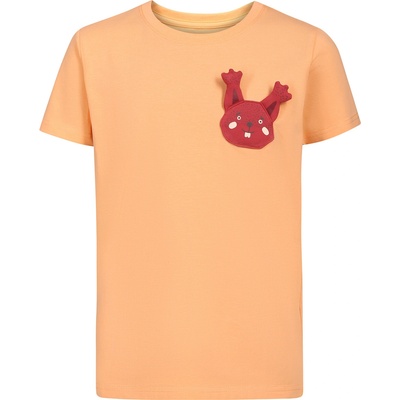 NAX Детска памучна тениска nax NAX OMESO праскова NAX | Cherven | Момичешки | 140/146