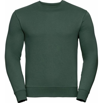 Russell unisex mikina z česané bavlny R-262M-0 Bottle green