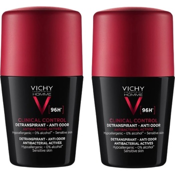 Vichy Homme Clinical Control 96h duo roll-on 2x50 ml