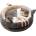 Легло за котки Polly Pet 50см, сиво (4058-G)