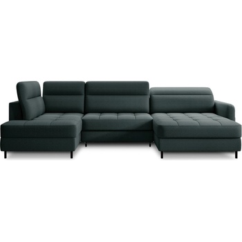 Eltap Зелен кадифен разтегателен ъглов диван с място за съхранение (ляв ъгъл U форма) Berrto - ELTAP (CO-BER-RT-38MAN)