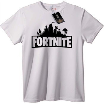 NOONEBRAND Тениска Fortnite Силует - M, White