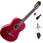 Valencia VC204 Standard SET 4/4 Transparent Wine Red Класическа китара
