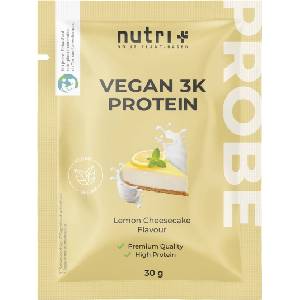 nutri + Пробен размер на вегански 3K протеин на прах - Cheesecake