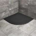 Radaway Kyntos Полукръгло композитно душ корито 90x90 см черно (HKA9090-54)