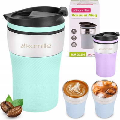 Kamille termohrnek nerezová ocel 260 ml šedý