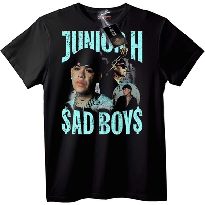 NOONEBRAND Тениска Junior H Тъжни Момчета - S, Black
