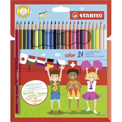 Stabilo 1924/77-01 24 ks sada 24 různých barev vč. 4 neonových barev